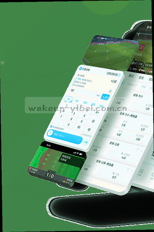手机竖屏显示比分列表与战报正文，背景是虚化的夜间看台